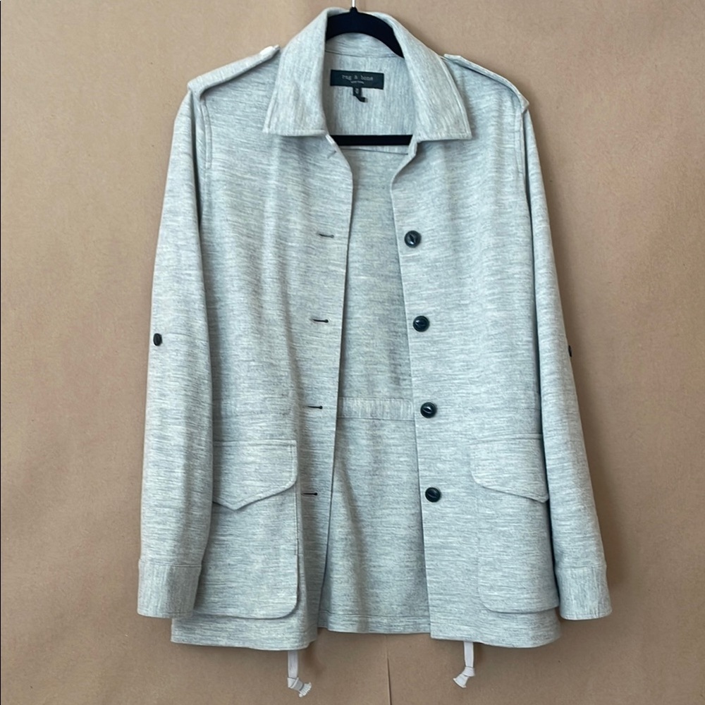 Rag & Bone Light Gray Utility Jacket - image 6